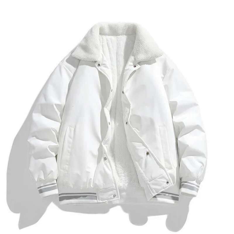 Kiril | Robuste warme Winterjacke für Herren mit Sherpa-Kragen