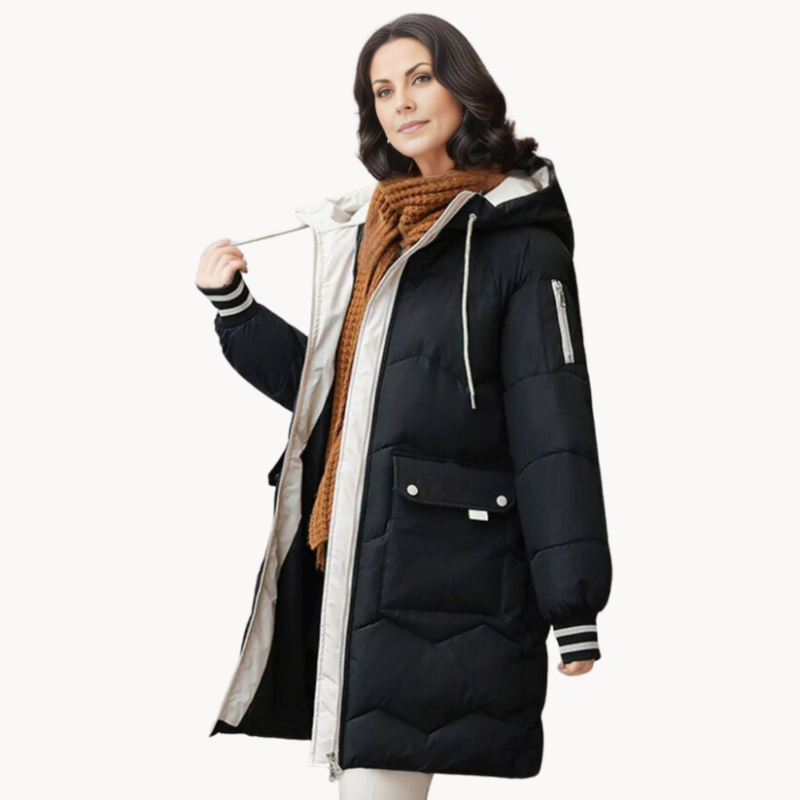 Alessia | Kuscheliger Winter gefütterter Parka Damenmantel