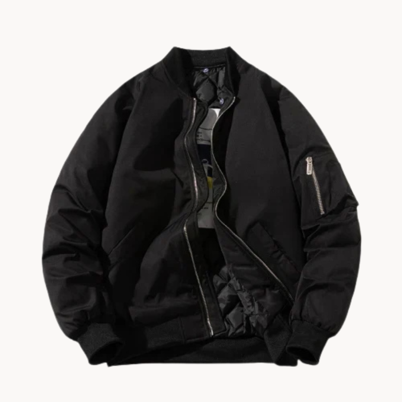 Urban | Modern Bequemer Pilot Bomber Herrenjacke
