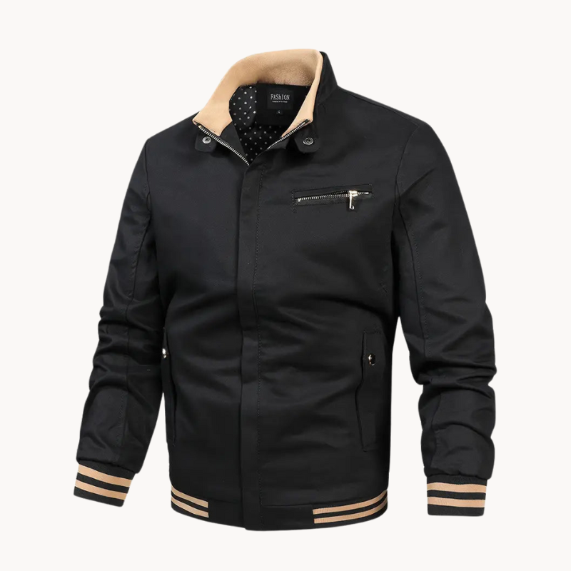 Brunon | Zeitlos Bequemer Stehkragen Herrenjacke