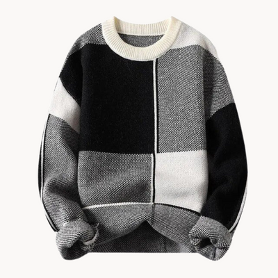 Oleg | Trendy Patterned Comfort Herrenpullover