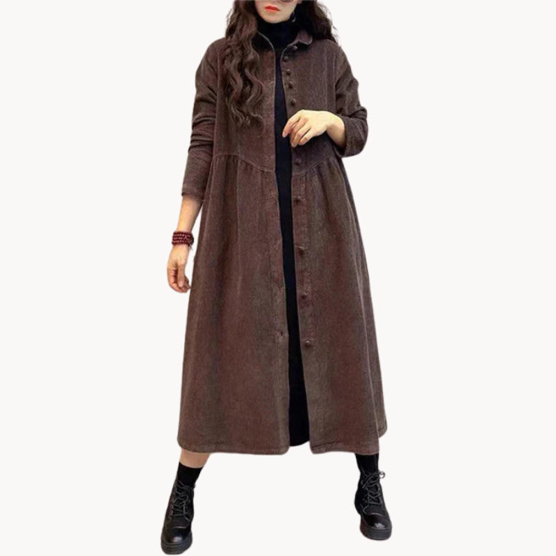 Virginie | Vielseitiger geknöpfter Damenmantel