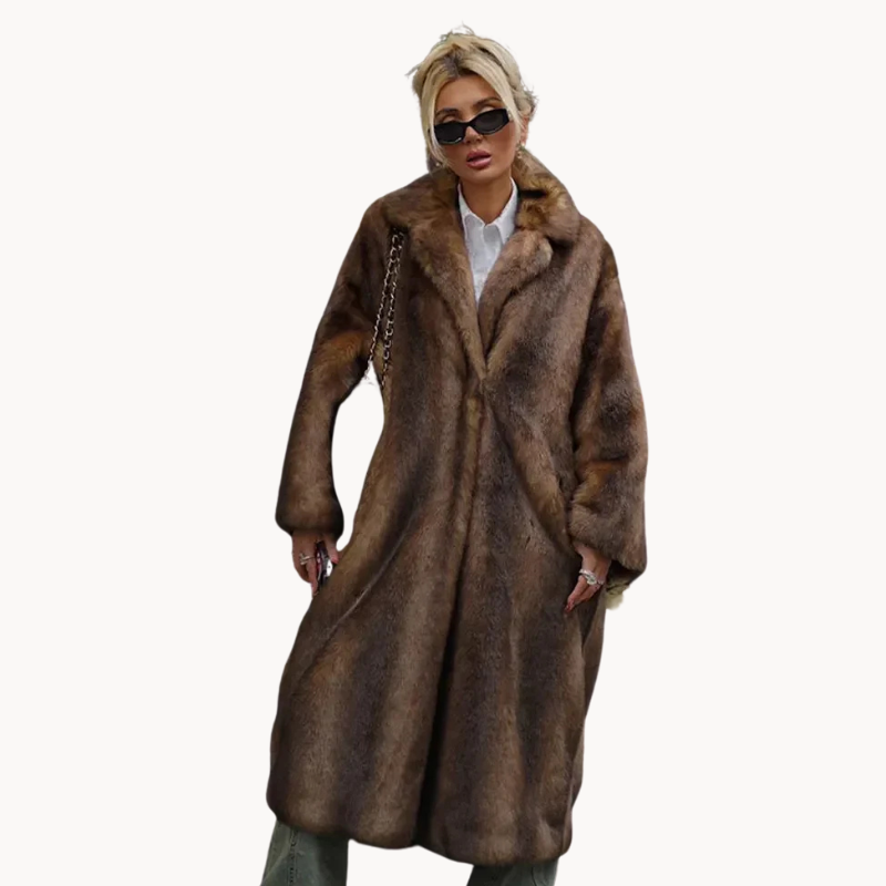 Fabienne | Luxuriöse Warme Pelz Damen Winterjacke