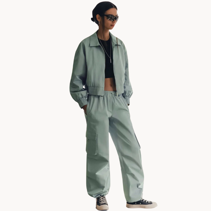 Charlotte | Fresh Trendy Mint Kurze Damenjacke