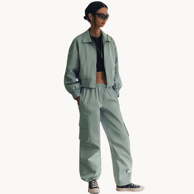 Charlotte | Fresh Trendy Mint Kurze Damenjacke