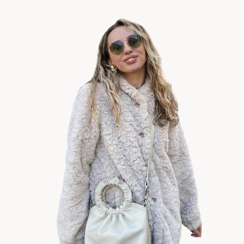 Dominika | Luxuriöser weicher Teddy Damenmantel