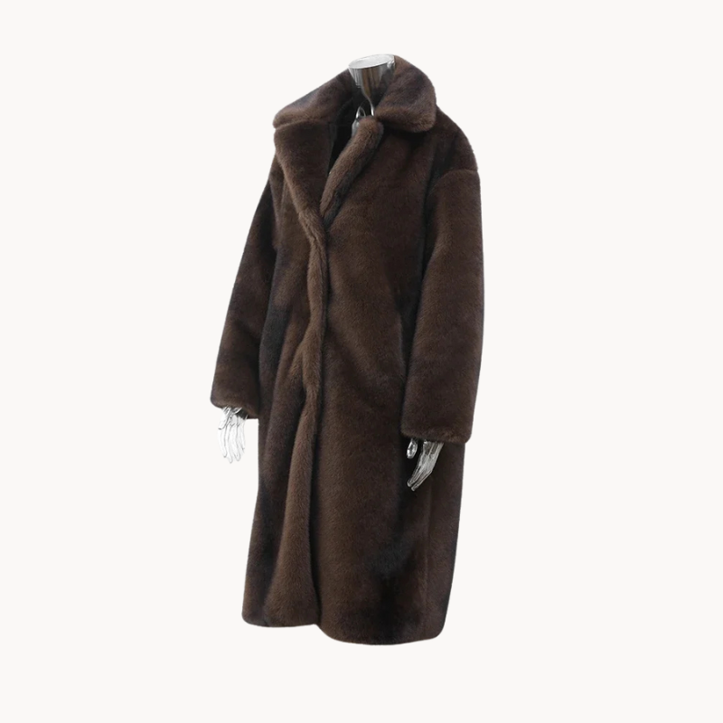 Fabienne | Luxuriöse Warme Pelz Damen Winterjacke