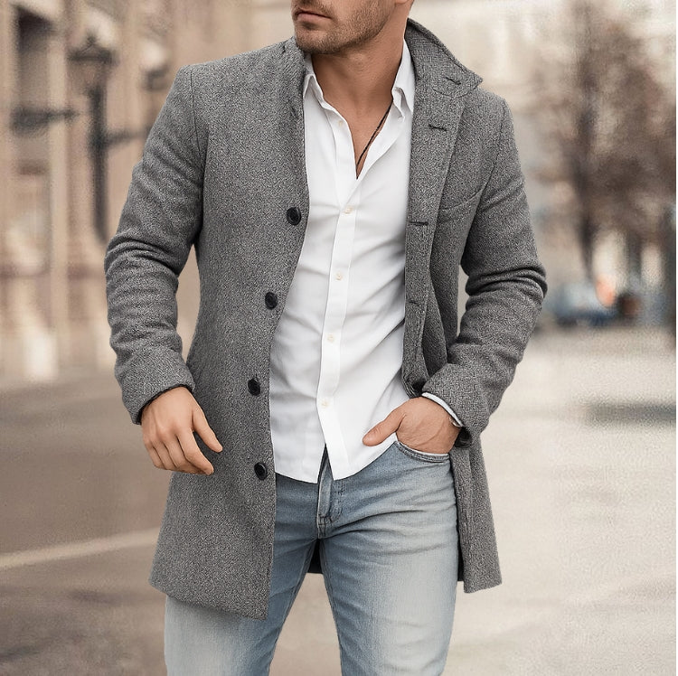 Franck – Langärmelige Karo Jacke Mit Knöpfen