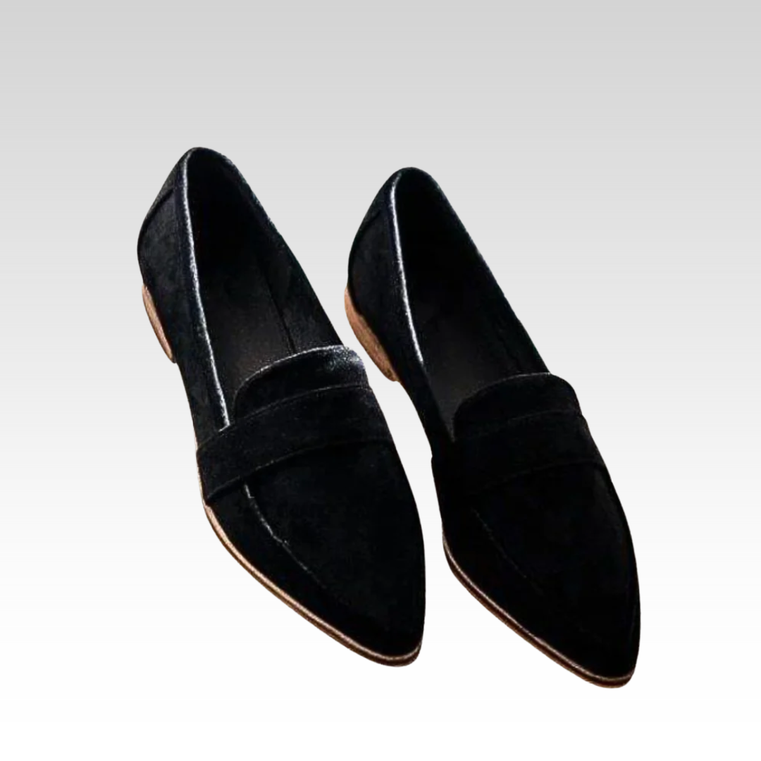 Leslie | Wildleder-Loafer mit spitzer Form