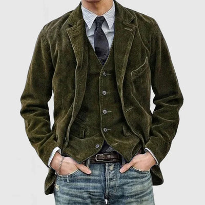 Herren Weste und Jacke Set