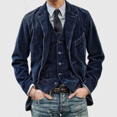 Herren Weste und Jacke Set