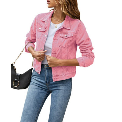 Antonina | Lässige Jacke im Denim-Look für Frauen