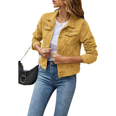 Antonina | Lässige Jacke im Denim-Look für Frauen
