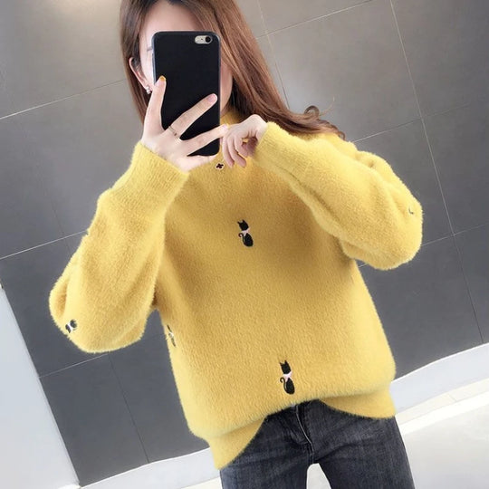 Hannah | Flauschiger Rollkragenpullover für Frauen