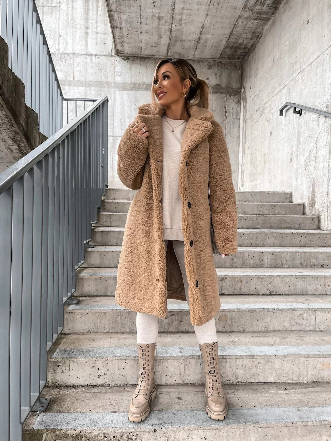 Gemütlich, flauschig, übergroß für Damen