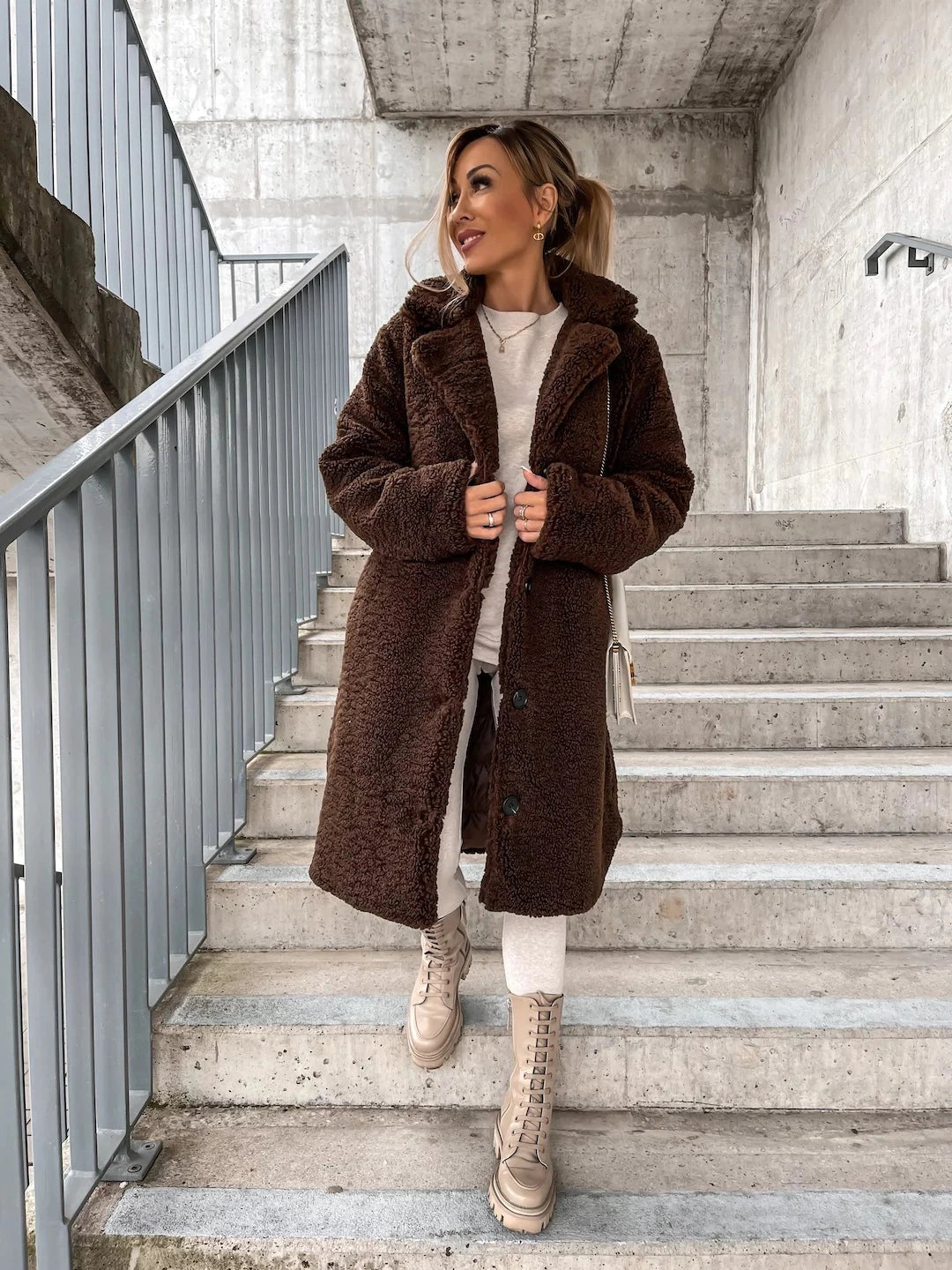 Gemütlich, flauschig, übergroß für Damen