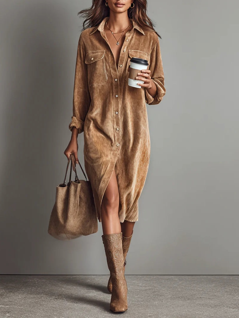Zilke – Hemdkleid Mit Fronttaschen