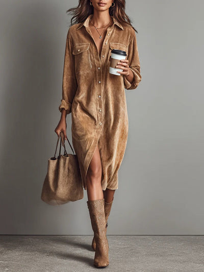 Zilke – Hemdkleid Mit Fronttaschen