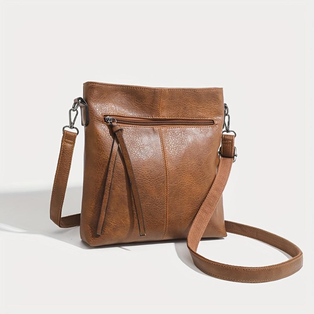 Lina | Vintage Schachbrett-Muster Umhängetasche