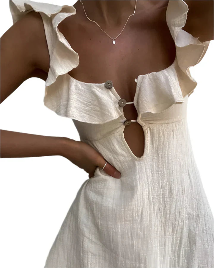 Taylor - Lässiges Kleid mit verspielten Rüschen