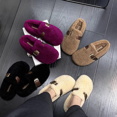 Zilvia – Warme Lammwoll Schuhe Im Märchenstil
