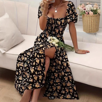 Flavia - Midikleid aus floraler Spitze für den Frühling