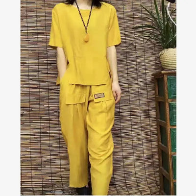 MELIKE - SET AUS BLUSE UND CARGOHOSE