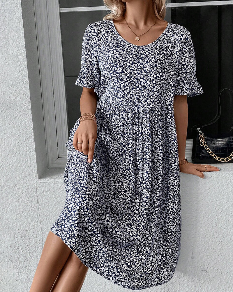Fleur™ | Elegantes Midikleid mit Blumenmuster