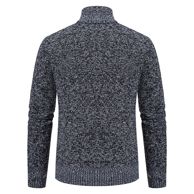 Alder Modehaus - Stylischer Zipper-Strickpullover für Herren