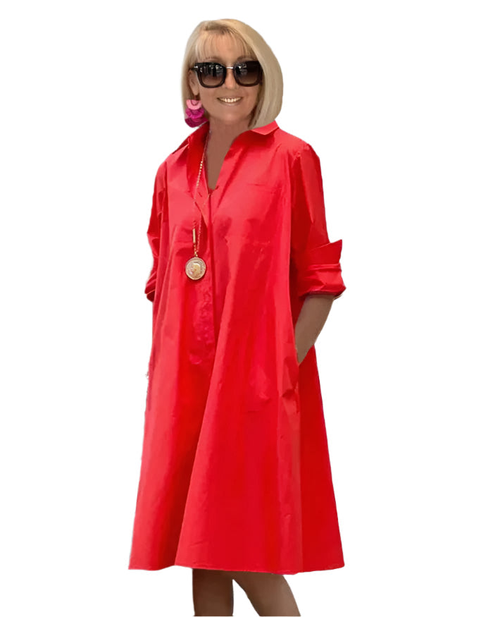 ÉlanChic elegante Hemdkleid für Frauen mit raffiniertem Stil