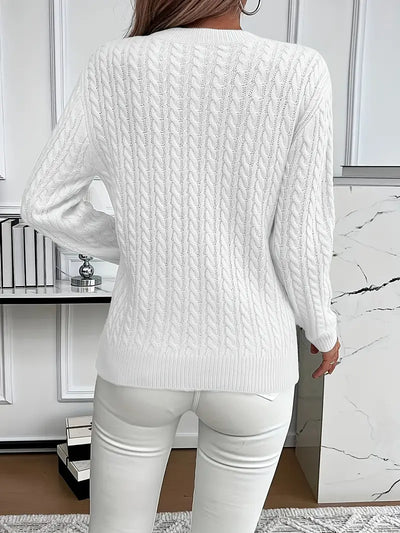 Quinisha – Strickpullover Mit Zopfmuster