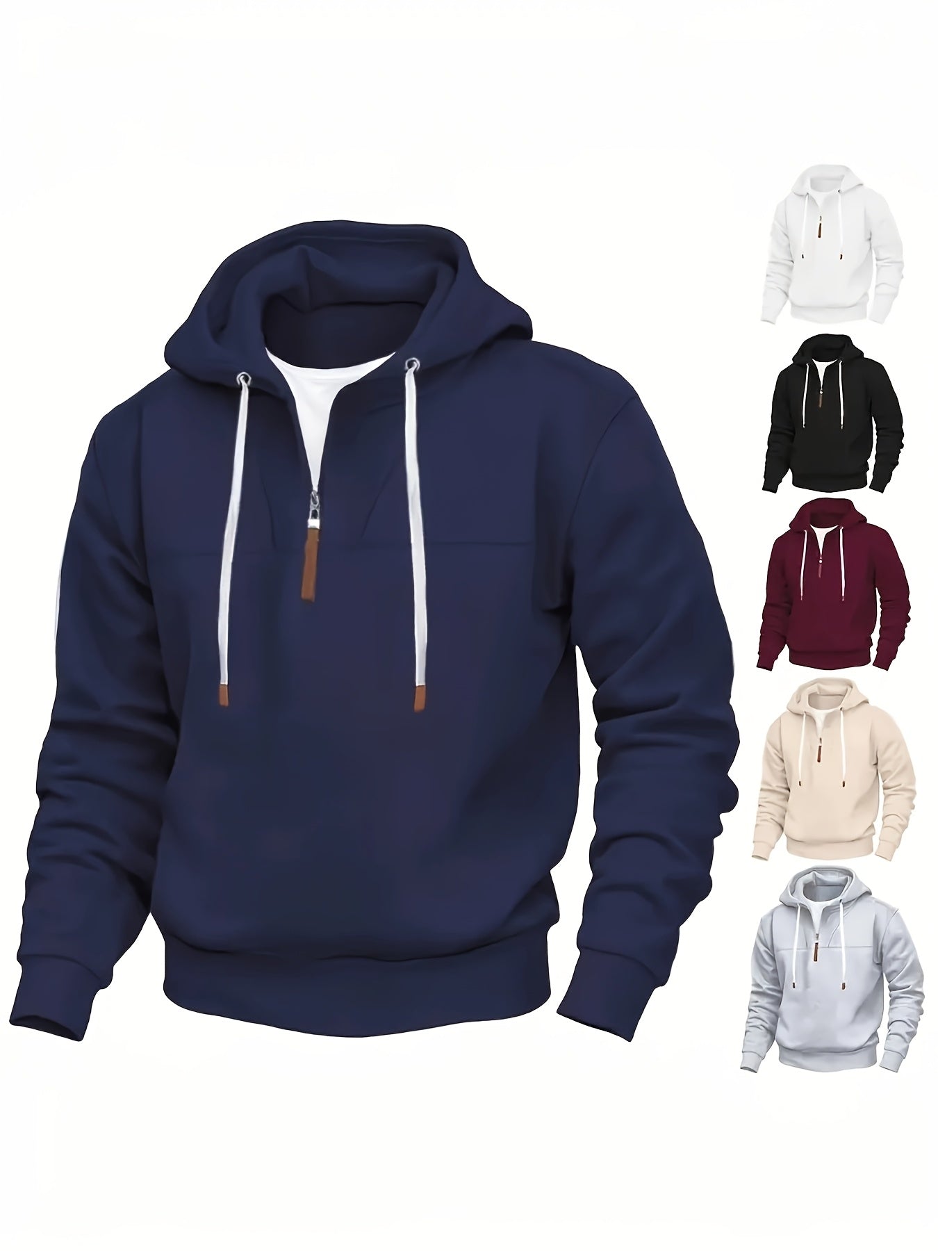 Kolton – Kapuzen  Kapuzenpullover Mit Halbem Reißverschluss