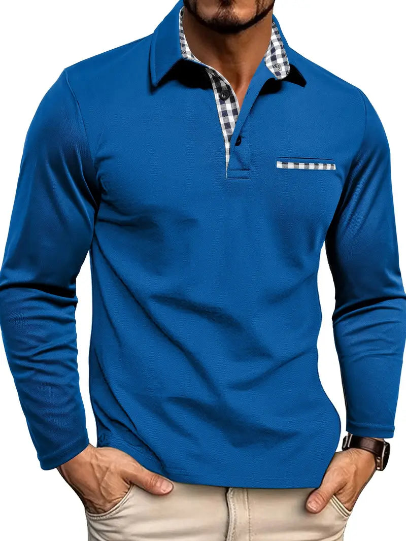 Elyo -Poloshirt mit langen Ärmeln