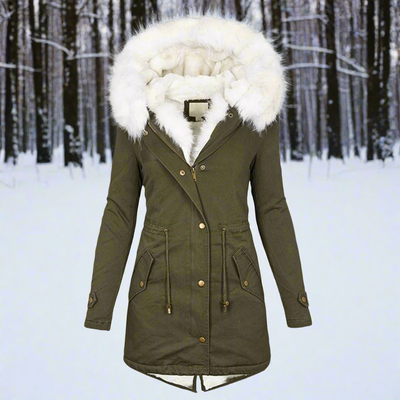 Stilvolle, warme und gemütliche Winterjacke für Damen