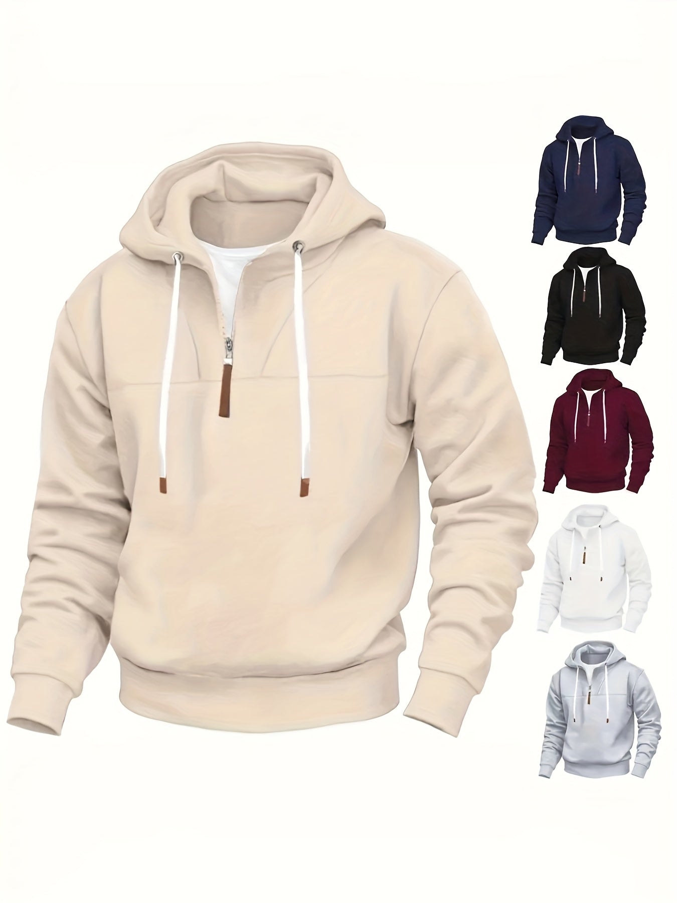 Kolton – Kapuzen  Kapuzenpullover Mit Halbem Reißverschluss