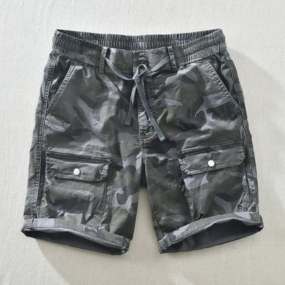 ABRAHAM - CAMOUFLAGE-SHORTS MIT TASCHEN