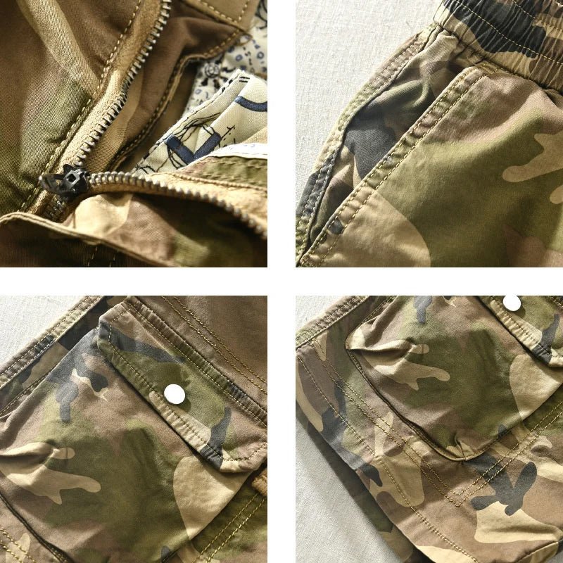 ABRAHAM - CAMOUFLAGE-SHORTS MIT TASCHEN