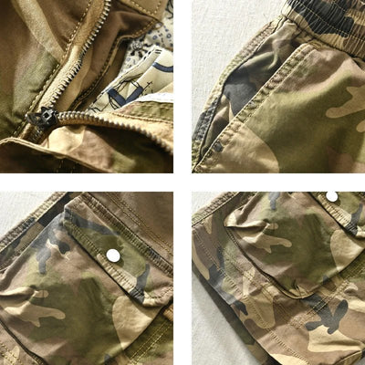ABRAHAM - CAMOUFLAGE-SHORTS MIT TASCHEN
