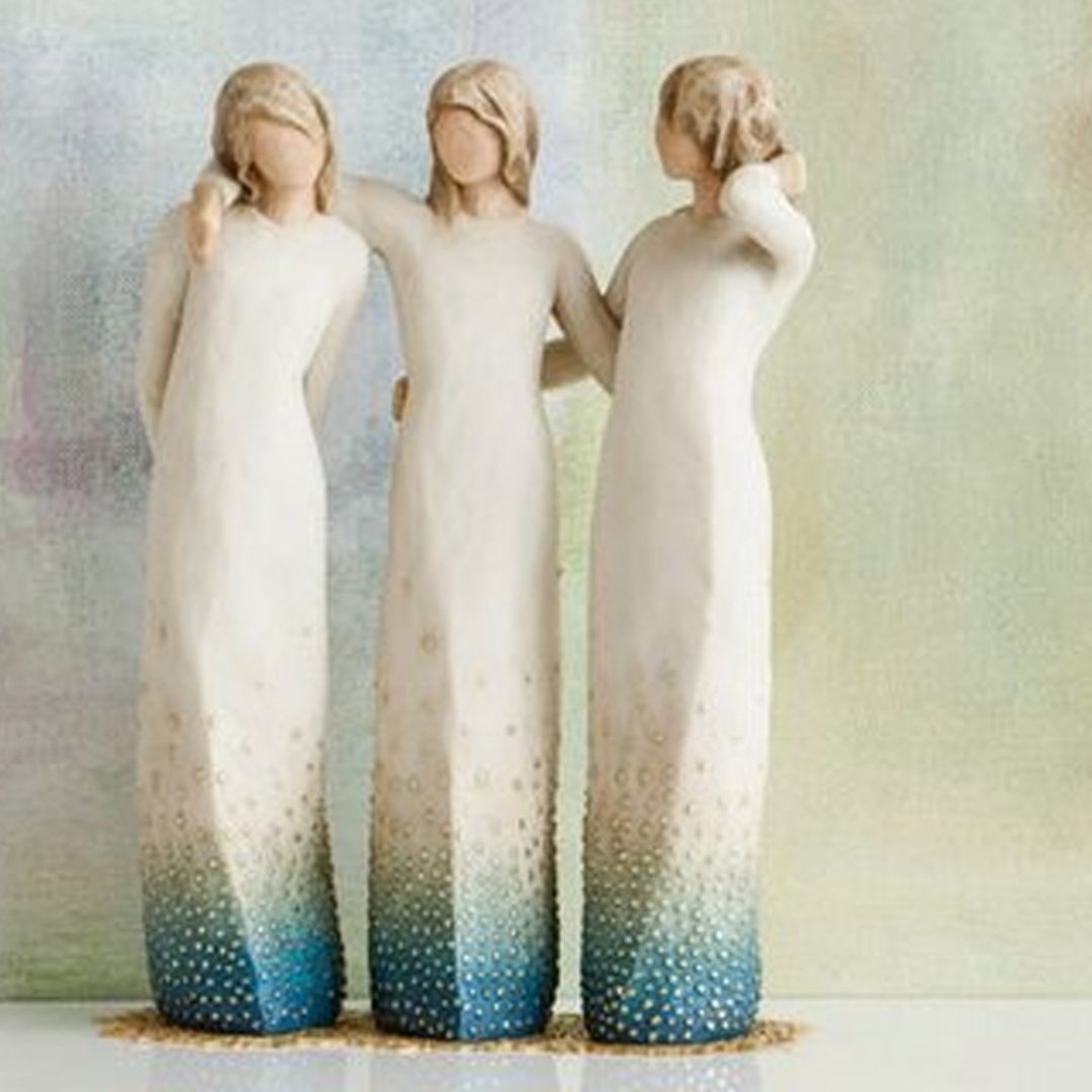 SisterSoul Harzfigur – Herzliche Schwesternschaft Ornament