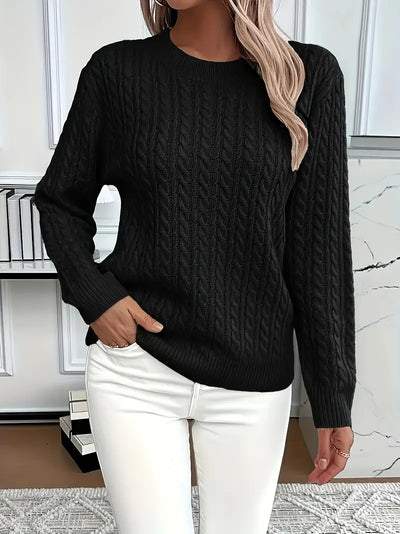 Quinisha – Strickpullover Mit Zopfmuster