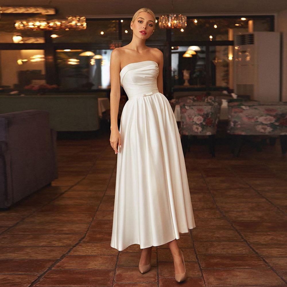 Valentina - Satin-Modekleid