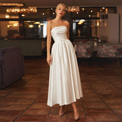 Valentina - Satin-Modekleid