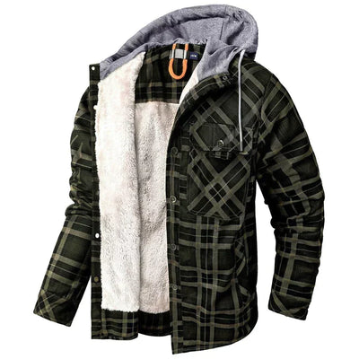 Flanell Winterjacke für Herren