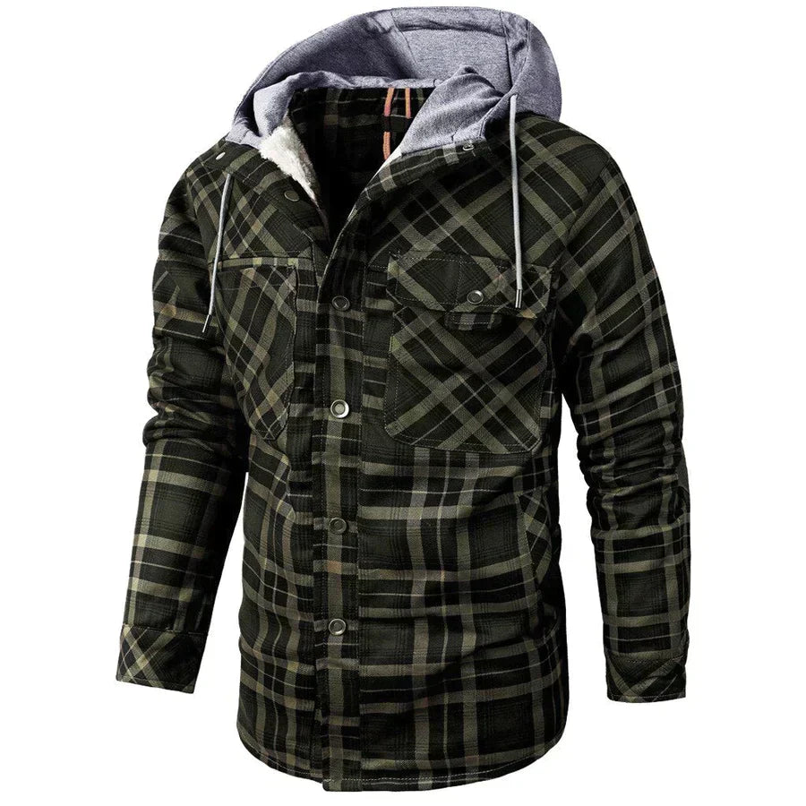 Flanell Winterjacke für Herren