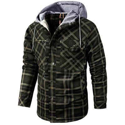 Flanell Winterjacke für Herren