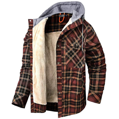 Flanell Winterjacke für Herren