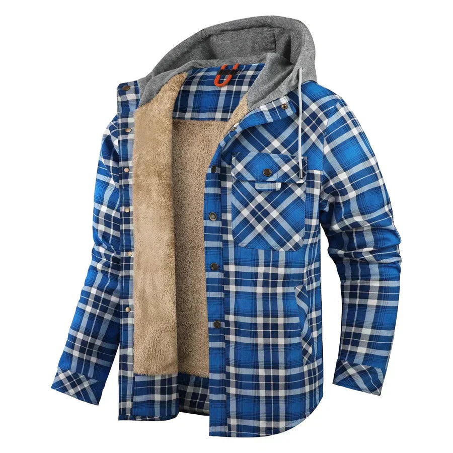 Flanell Winterjacke für Herren