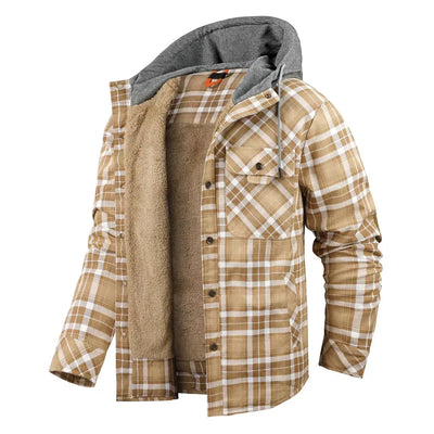 Flanell Winterjacke für Herren