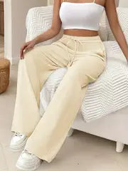 Audrey - Damen-Sweatpants mit hoher Taille und Kordelzug