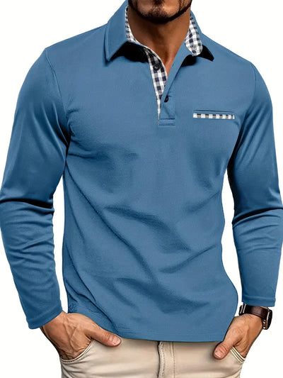 Elyo -Poloshirt mit langen Ärmeln